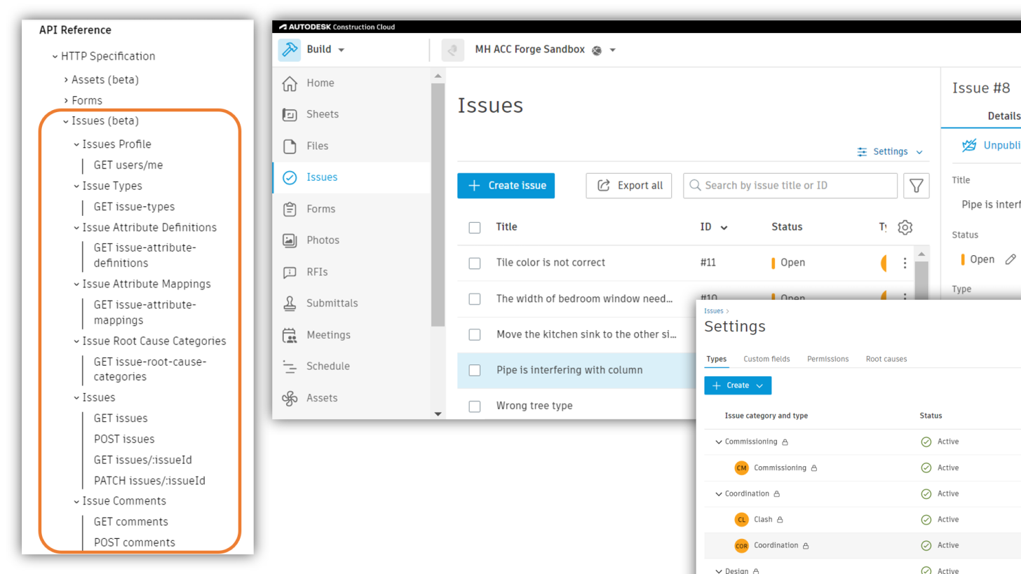 ACC Issues API Available As Preview Autodesk Platform Services